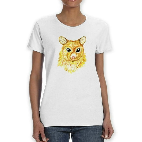 Golden Opossum Shaped T-Shirt Women -Image by Shutterstock, Female 3X-Large