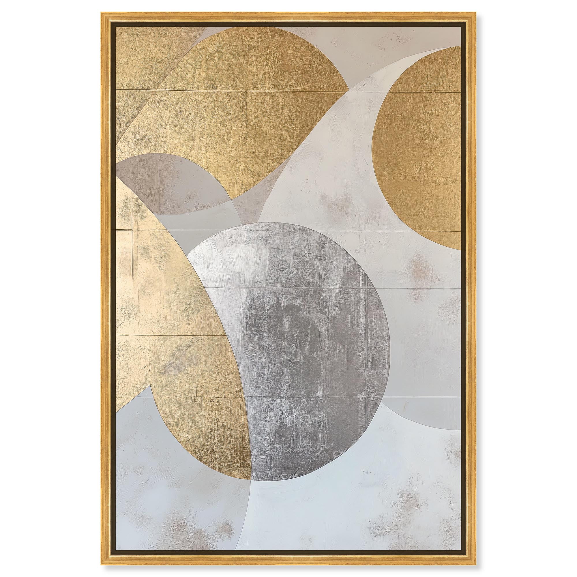 Golden Orb I Canvas Textured Digital Art by Art Remedy, Gold Frame, 10 ...