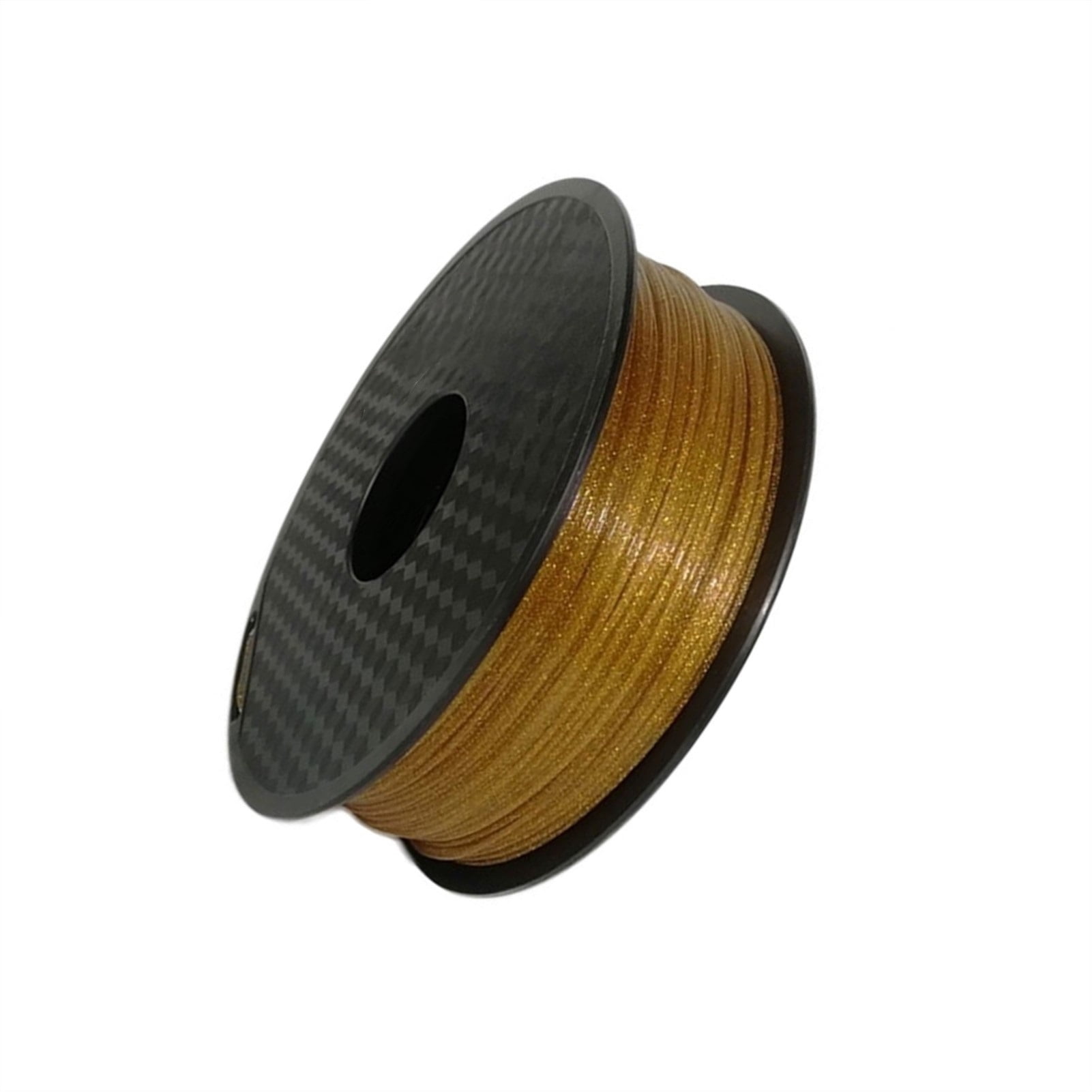 Golden PLA Filament for 3D Printer, 1KG 1.75mm +/- 0.03mm, Solid Coil with Shiny Spots, Glitter Material for 3D Printer Accessories