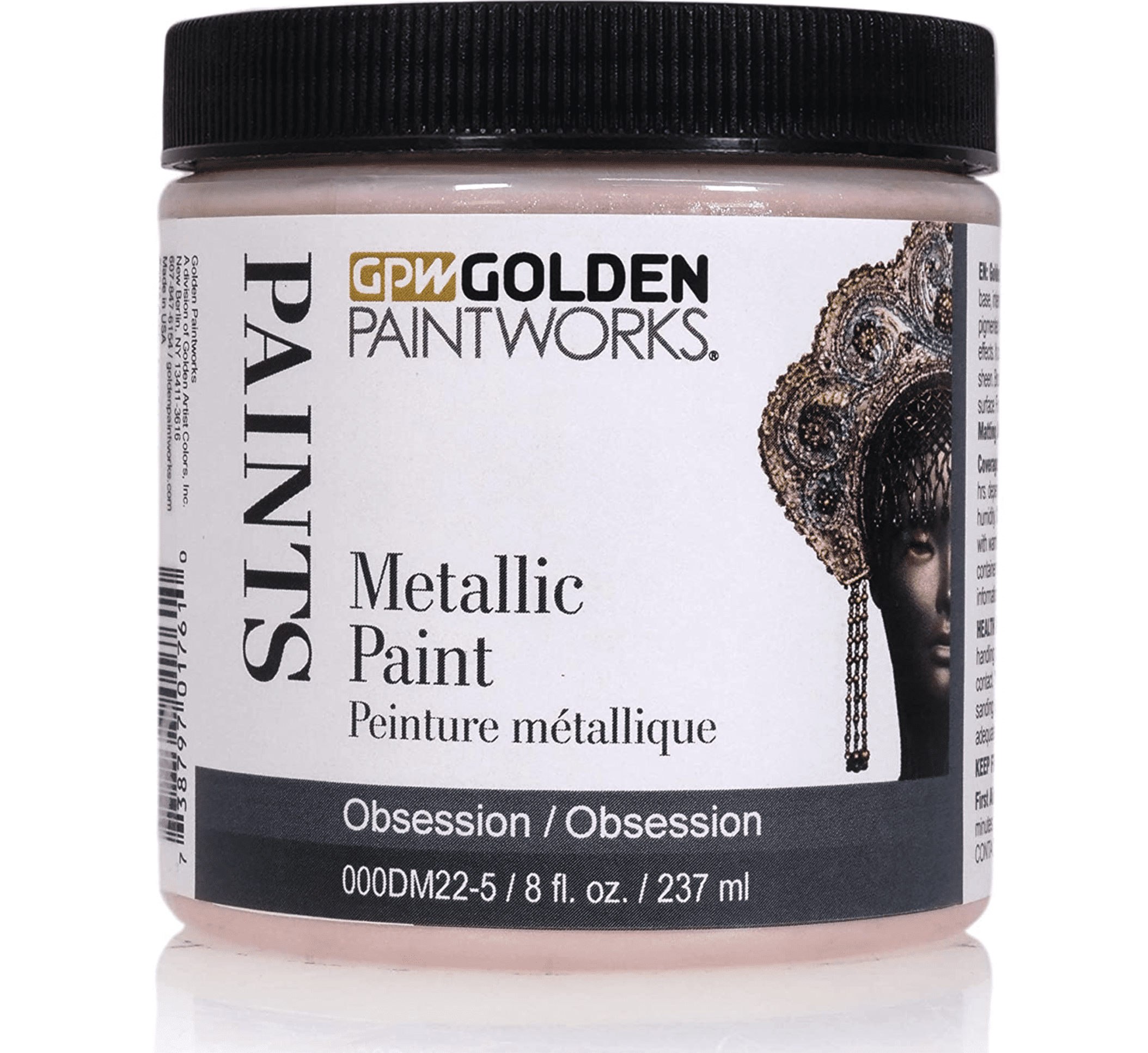 Golden Paintworks Metallic Paint, 8 ounce jar, Obsession (DM22-5)
