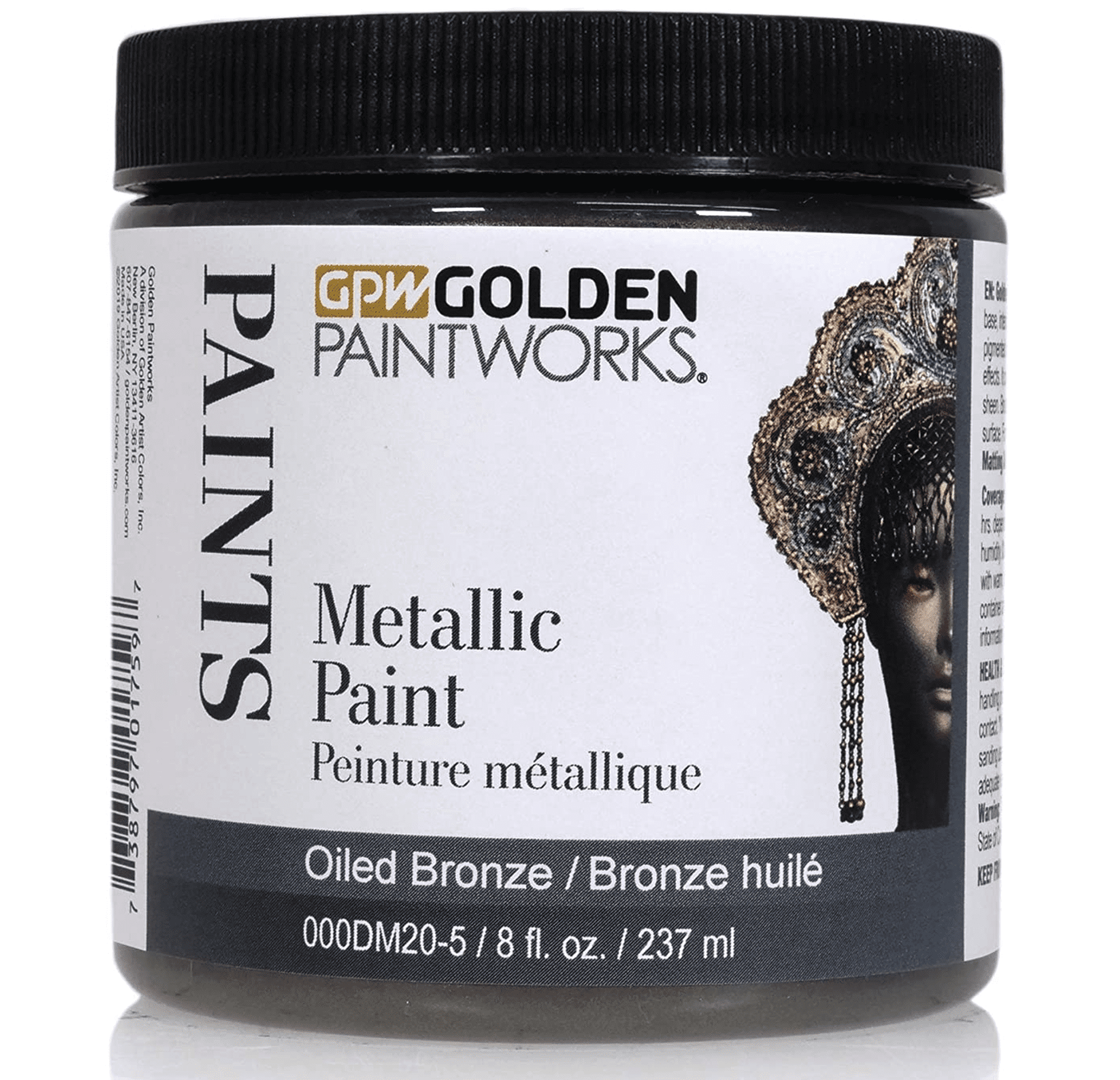 Golden Paintworks Metallic Paint, 8 ounce jar, Oiled Bronze (DM20-5)