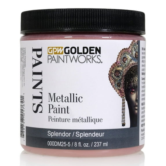 Golden Paintworks Metallic Paint, 8 ounce jar, Splendor (DM25-5 ...