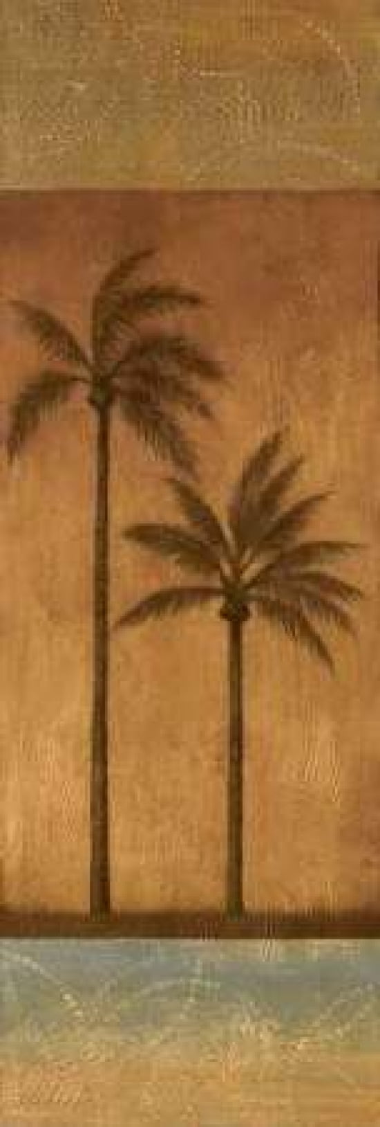 Golden Palm II Canvas Art - Jordan Gray (8 x 24)