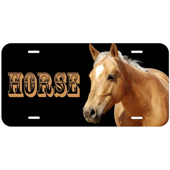Golden Palomino Horse HTAG17 Novelty Car Auto License Plate
