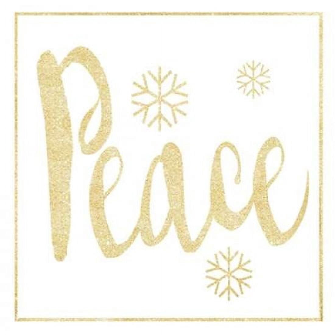 Golden Peace I Canvas Art - hartworks (24 x 24)