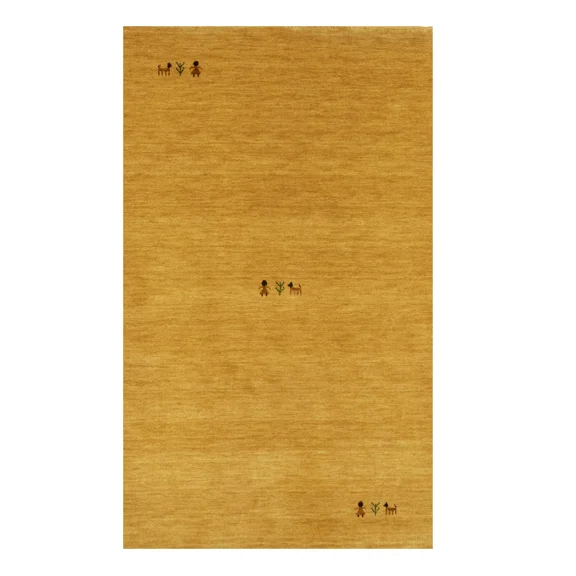 Magic Rugs Golden Peach Tribal Gabbeh Modern Rug, 3' x 5'
