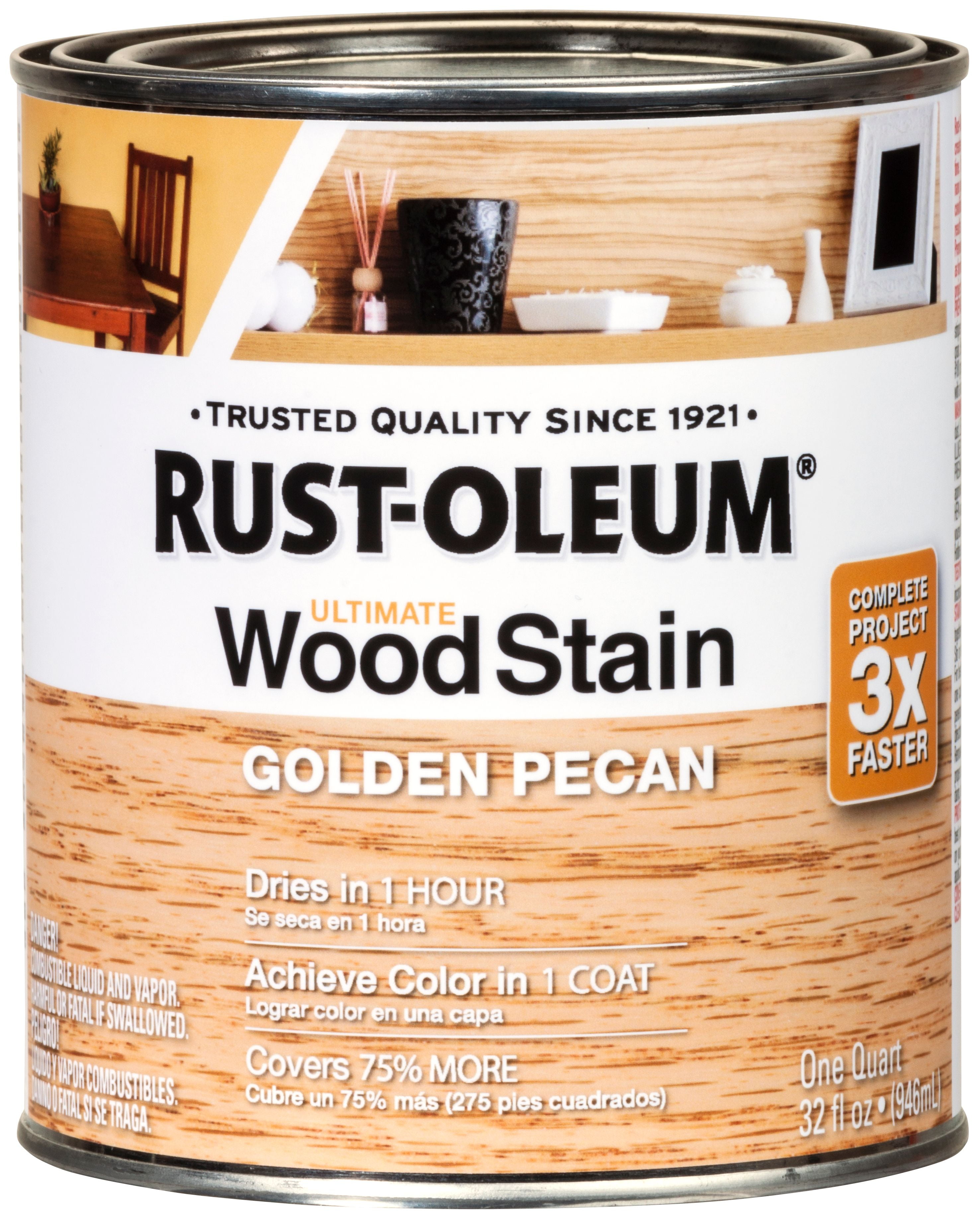 Golden Pecan RustOleum Ultimate Wood Stain, Qt