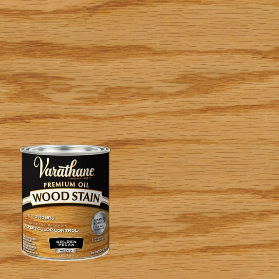 Golden Pecan, Varathane Premium Oil-Based Interior Wood Stain-211710H, Quart