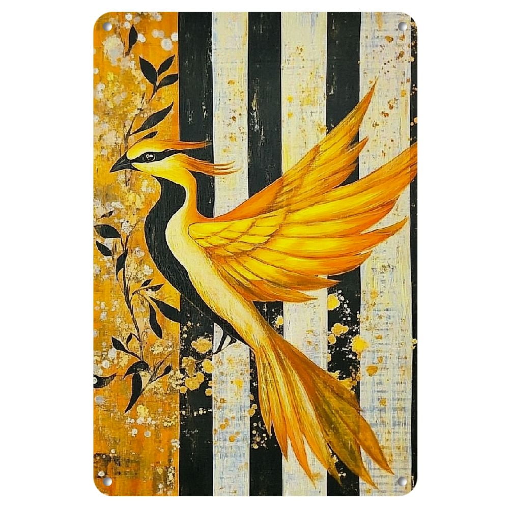 Golden Phoenix Iron Wall Art - 8