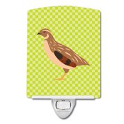 Golden Phoenix Quail Green Ceramic Night Light