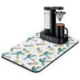 thumbnail image 1 of Golden Pineapple Dish Drying Mat, Tropical Summer Fruit Exotic Pattern Absorbent Kitchen Mat, 1 of 7