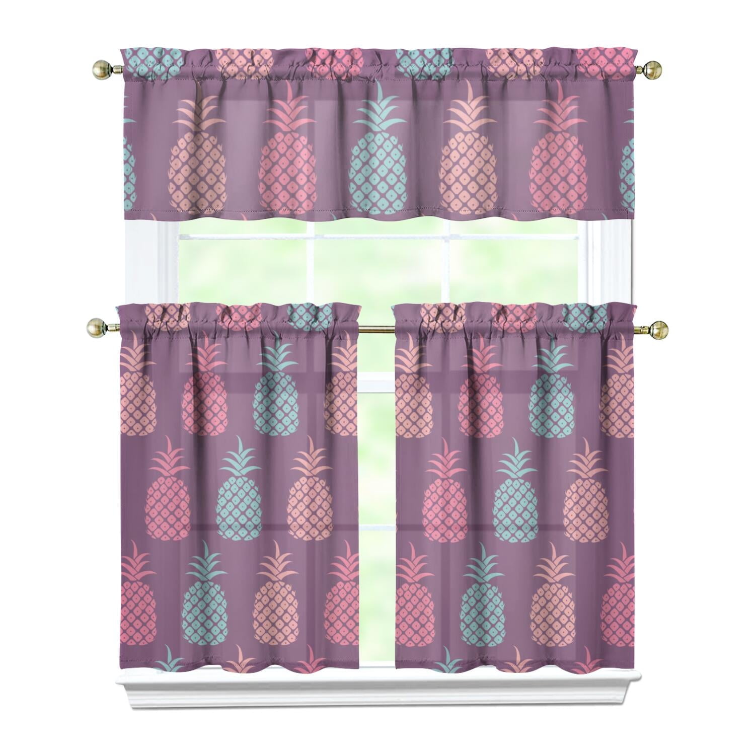 3 Piece - Kitchen Curtain - Lena – Glory Home Design