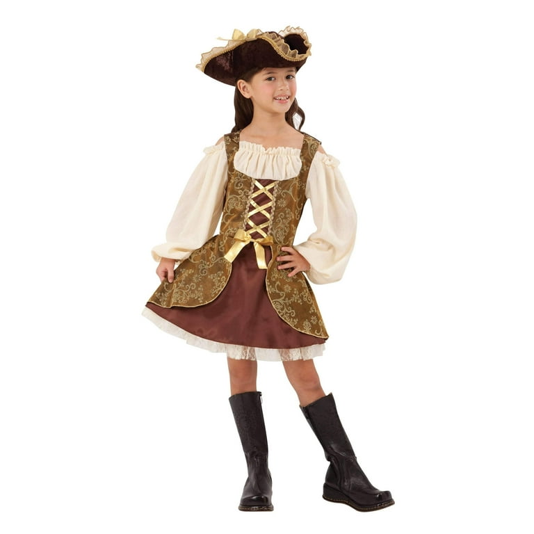 Golden Pirate Dress Childrens Costume Golden Pirate Dress Childrens Costume