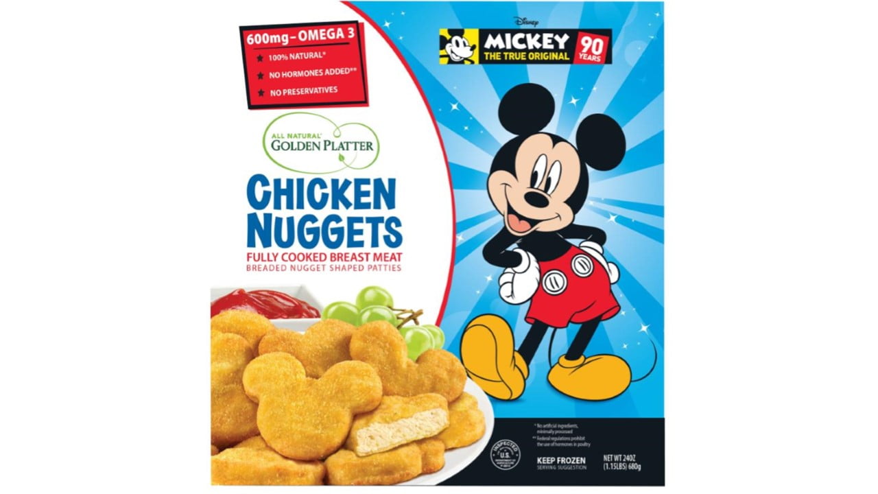 Golden Platter Mickey Mouse Chicken Nuggets, 24 oz