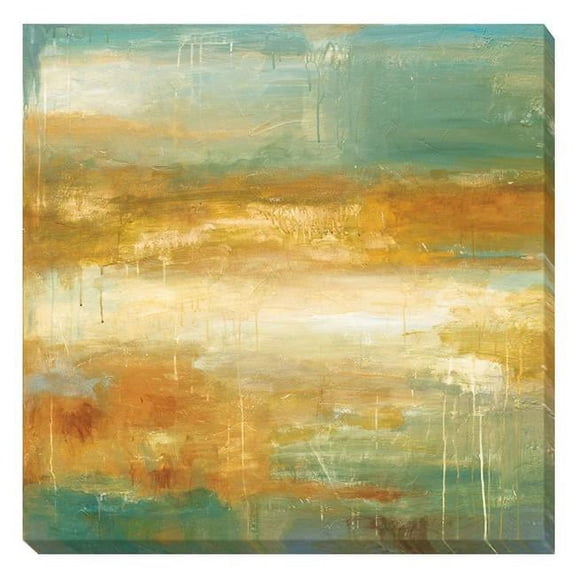 Golden Possibilities by Wani Pasion Custom Gallery-Wrapped Canvas Giclee Art - Ready to Hang, 16 x 16 x 1.5 in.