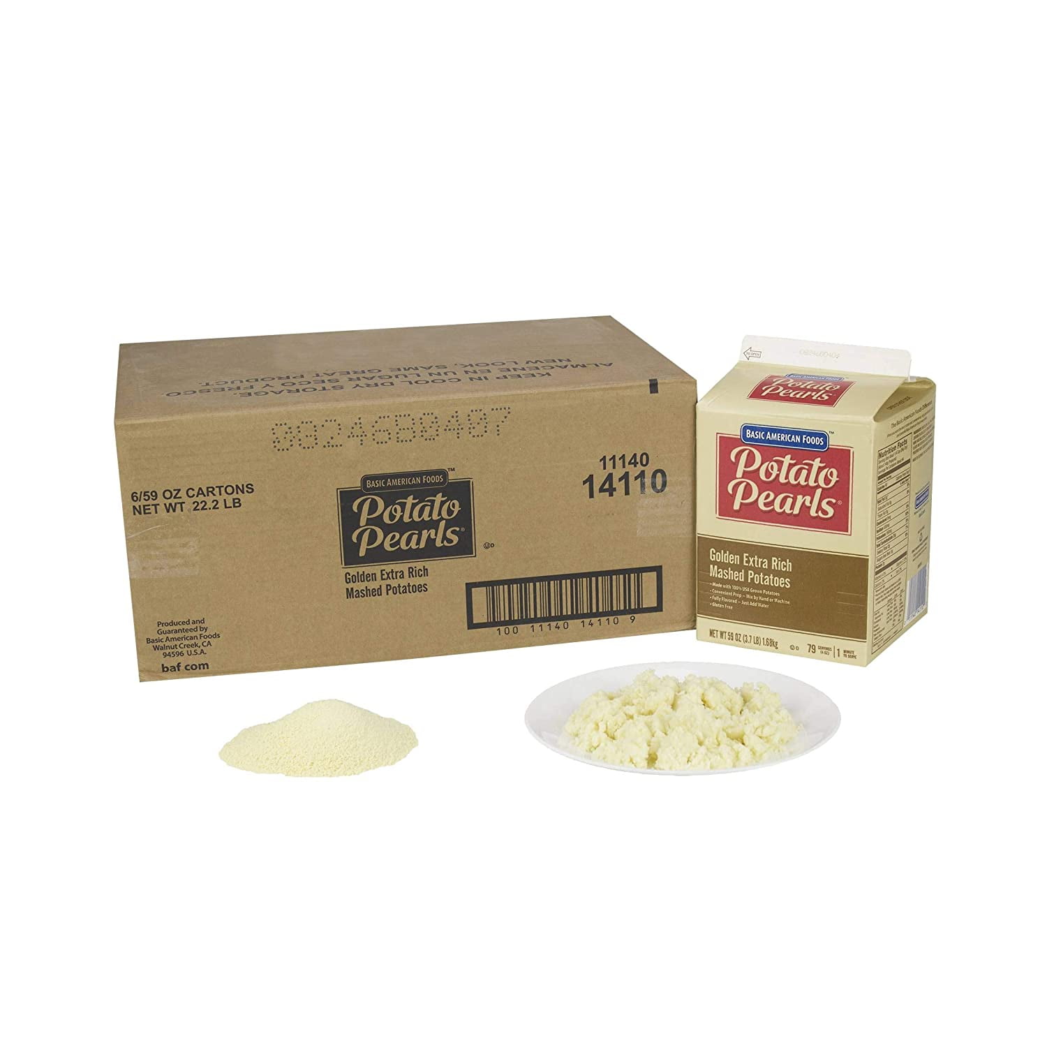 Golden Potato Pearls Extra Rich, 3.7 Pound - 6 Case