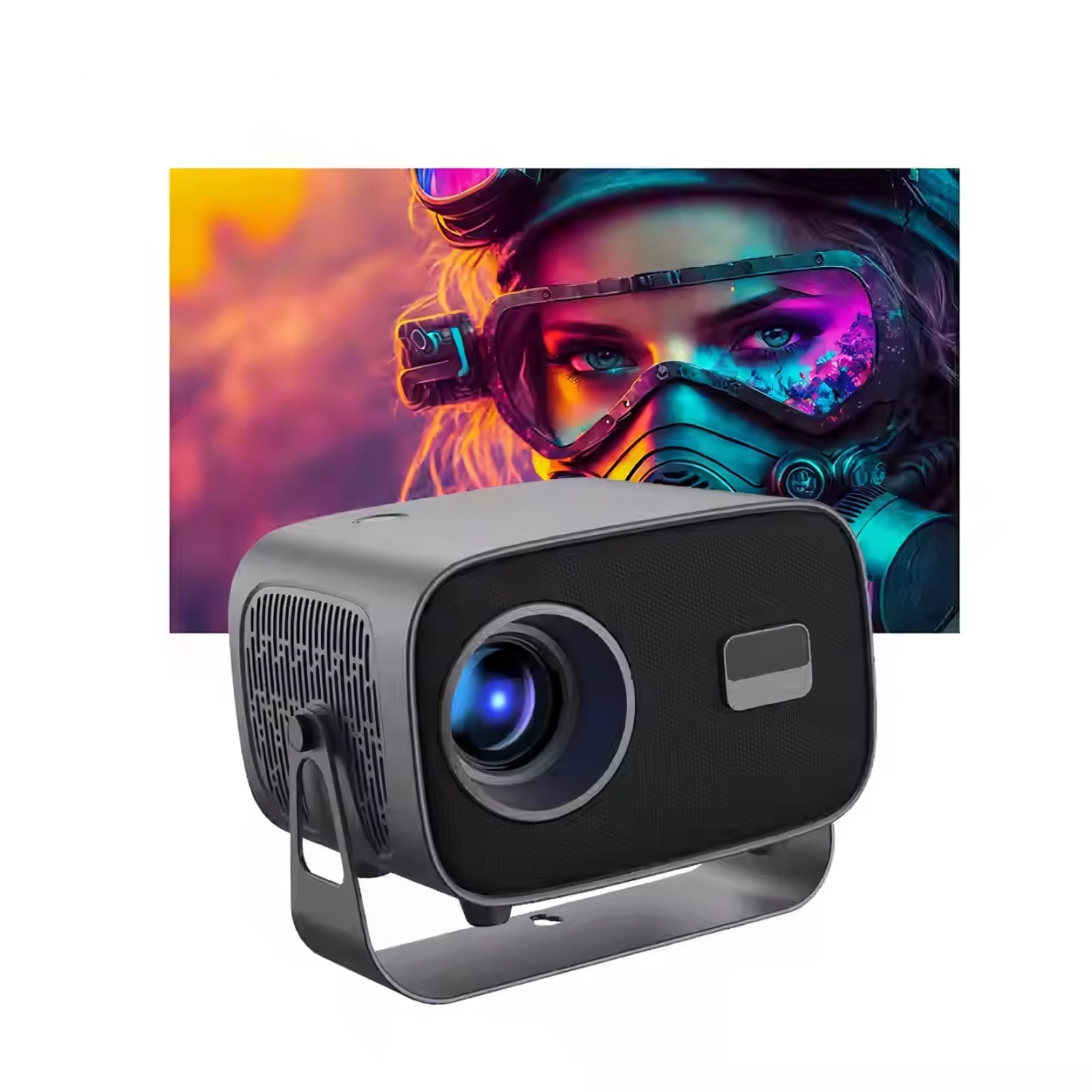 Golden Projector with WiFi and Bluetooth, Projector 1080P, Portable Projector, Auto Focus Keystone
