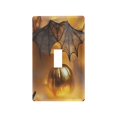 thumbnail image 1 of Golden Pumpkin Light Switch Cover Switch Plate Outlet Cover Plug Cover for Electrical Outlet, 1 of 6