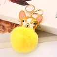 thumbnail image 1 of Golden Puppy Fur Ball Shiny Color Keychain Pendant, 1 of 4