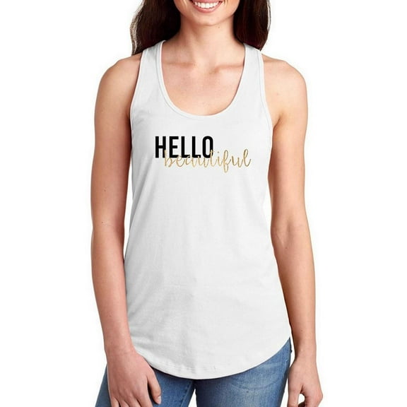 Golden Quote I Racerback Tank Women -Anna Hambly Designs, Female Large