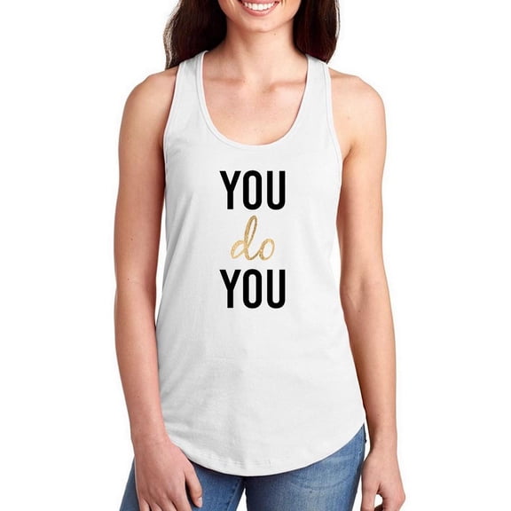 Golden Quote Ii Racerback Tank Women -Anna Hambly Designs, Female Large