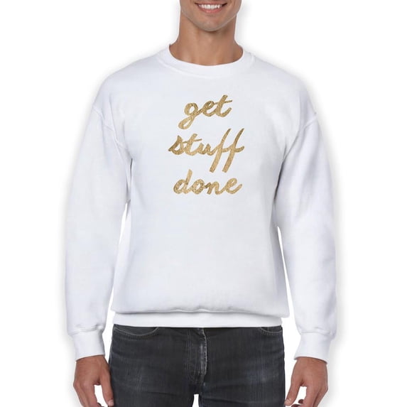 Golden Quote Vii Sweatshirt Men -Anna Hambly Designs, Male Medium