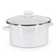 thumbnail image 1 of Golden Rabbit Enamelware Solid White Pattern 6 qt Stock Pot Golden Rabbit Enamelware, 1 of 4