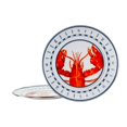 thumbnail image 1 of Golden Rabbit Enamelware Lobster Pattern - Set of 2 - 12.5 inch Chargers - Golden Rabbit Enamelware, 1 of 4