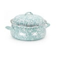 thumbnail image 1 of Sea Glass Pattern 4 qt Dutch Oven Golden Rabbit Enamelware, 1 of 4