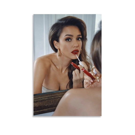 Golden Raspberry Award Winners Jessica Alba Retro Sexy Poster Gifts Canvas Painting Poster Wall Art Decorative Picture Prints Modern Decor 16x24inch(40x60cm)