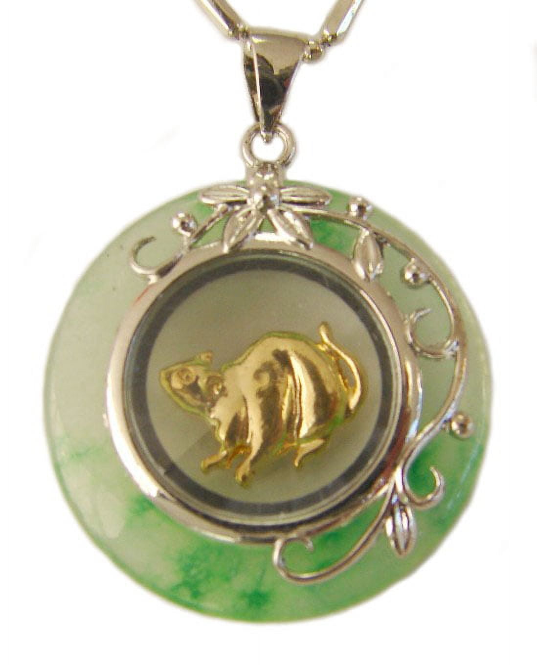FENG SHUI IMPORT Golden Rat Pendant, Rat Animal