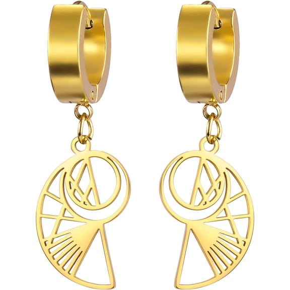 Golden Ratio Earrings For Math Lover Fibonacci Spiral Dangle Drop Earrings Fibonacci Numbers Jewelry Sacred Geometry Math Gifts for Women Math Teacher Architect Mathematician