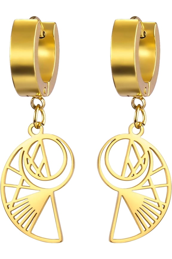 Golden Ratio Earrings For Math Lover Fibonacci Spiral Dangle Drop Earrings Fibonacci Numbers Jewelry Sacred Geometry Math Gifts for Women Math Teacher Architect Mathematician