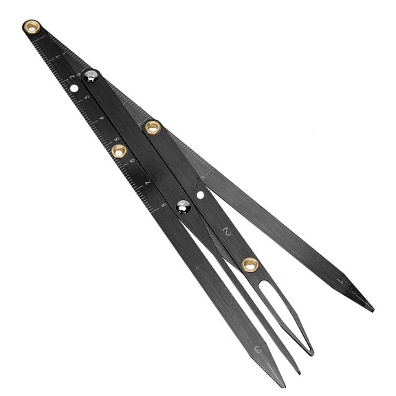 Golden Ratio Symmetrical Tattoo Eyebrow Ruler Microblading Makeup Shaper Tool, 6.69 Inches / 17.0 cm
