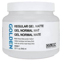 Golden Regular Acrylic Gel Medium - Matte, 32 oz jar