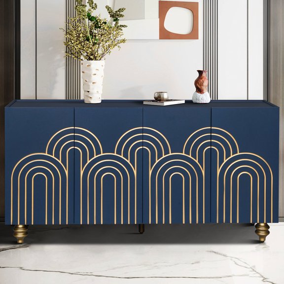 Golden Regular Lines / Suitable for Home Storage / Adjustable Shelving Flexibility