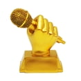 thumbnail image 1 of Golden Resin Speaker Trophy, Singing Champion Award, Sleek Desk Decor for Audio Enthusiasts, Musicians, and DJs, 1 of 2