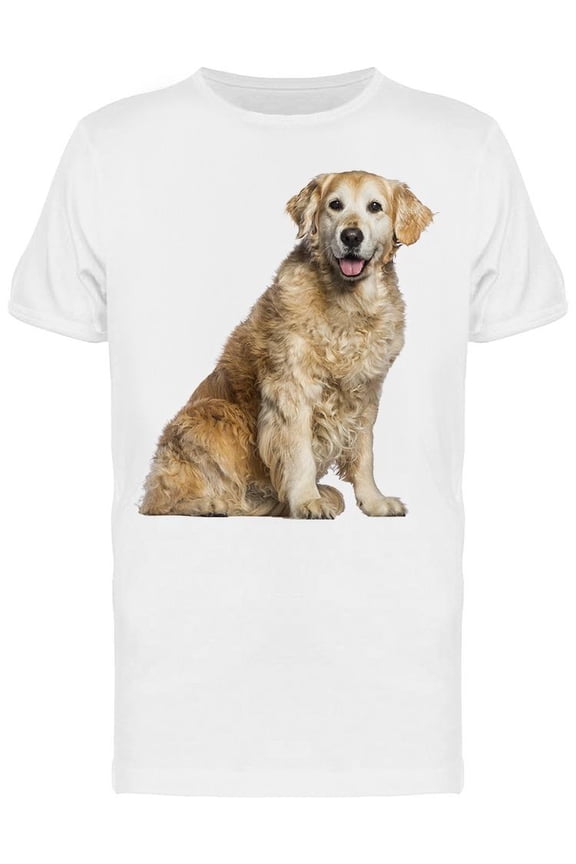 Golden Retriever 12 Years Look T-Shirt Men -Image by Shutterstock, Male Large