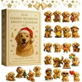 thumbnail image 1 of Golden Retriever Advent Calendar, Fun Golden Retriever Advent Calendar 2025, 24 Days Christmas Countdown with Cute Dog Decorations, Festive Holiday Decorations and Gift, for Dog Lovers, 1 of 11
