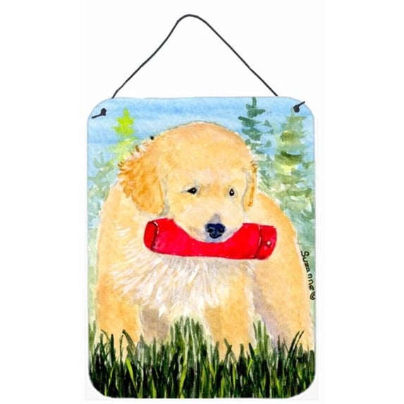 Golden Retriever Aluminium Metal Wall Or Door Hanging Prints
