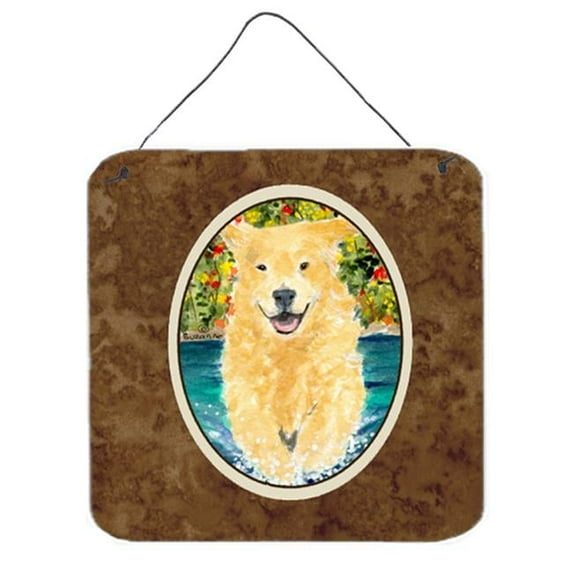 Golden Retriever Aluminium Metal Wall Or Door Hanging Prints
