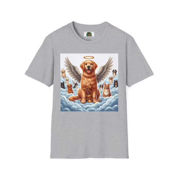 Golden Retriever Angel Unisex Softstyle T-Shirt