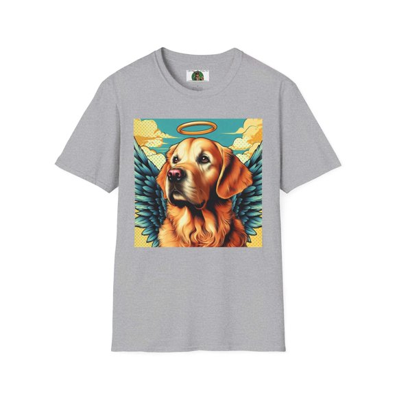 Golden Retriever Angel Unisex Softstyle T-Shirt