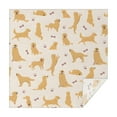 thumbnail image 1 of Golden Retriever with Bones and Paws Square Tablecloth,Waterproof Square Table Cover,Wipeable Spillproof Washable Table Cover for Home Kitchen Party Decor 52"x52"(132x132cm), 1 of 6