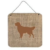 Golden Retriever Burlap and Brown BB1085 Wall or Door Hanging Prints