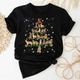 thumbnail image 1 of Golden Retriever Christmas Tree T-Shirt, Funny Dog Lover Gift, Golden Retriever Christmas Lights Shirts, Christmas Shirts for Women Men, 1 of 3