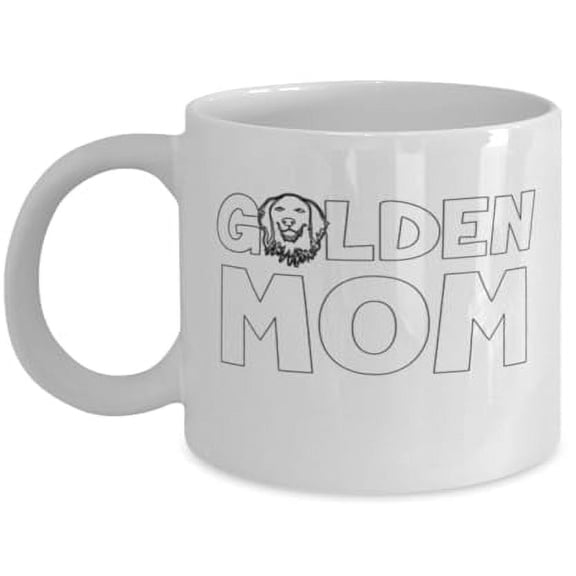 Golden Retriever 11 oz Coffee Mug - Adorable Pet-Themed Gift White Ceramic