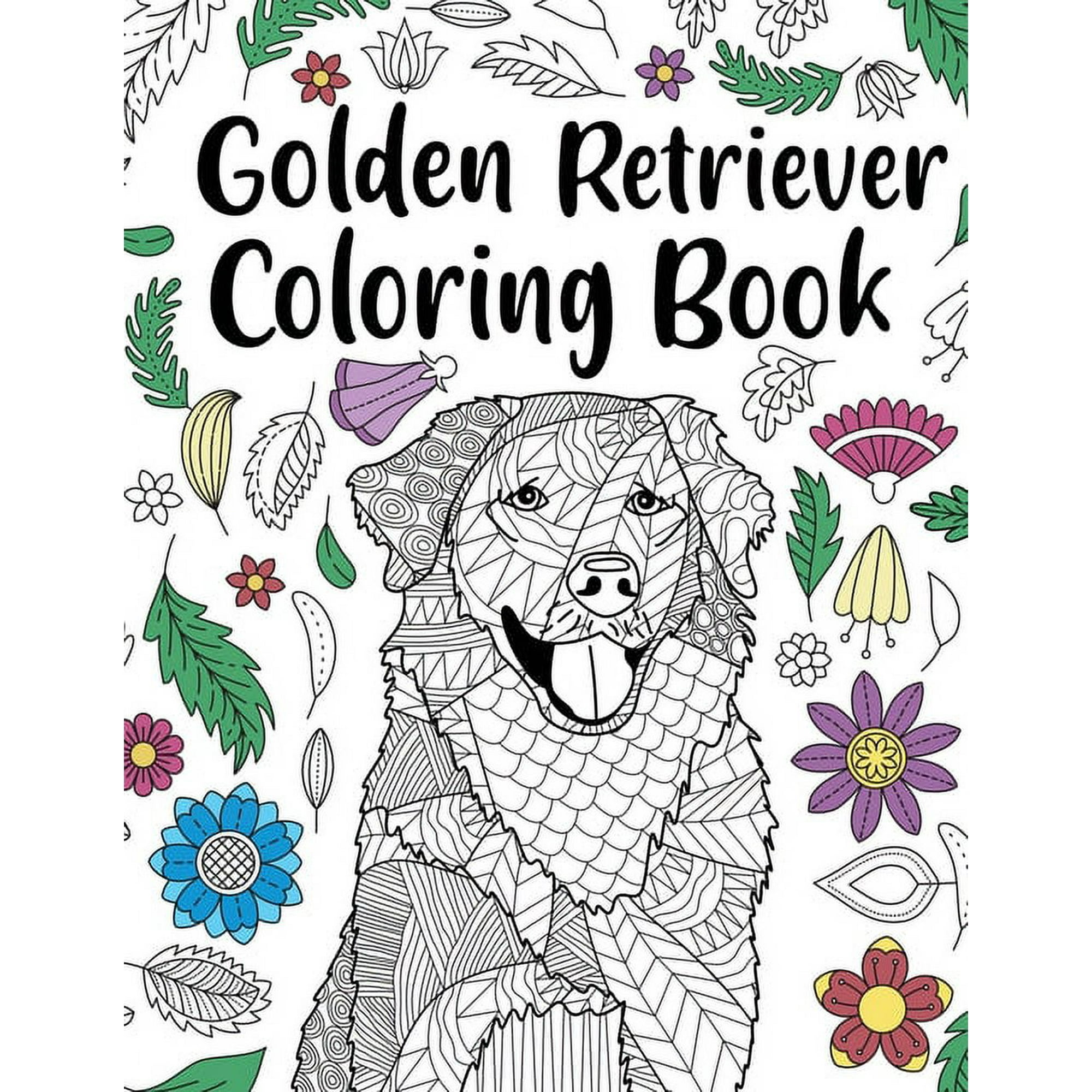 coloring pages of golden retrievers