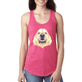 thumbnail image 1 of Golden Retriever Dog Animal Lover Ladies Racerback Tank Top, 1 of 1