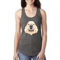thumbnail image 1 of Golden Retriever Dog Animal Lover Ladies Racerback Tank Top, 1 of 1